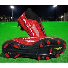 Tenis Futbol Tacos Tachones Union Blanco Azul - Rojo - Ver 8