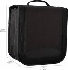 Carpeta de poliuretano de almacenamiento portátil para CD/DVD, capacidad de 400, color negro - Capacidad de 400 - Ver 5