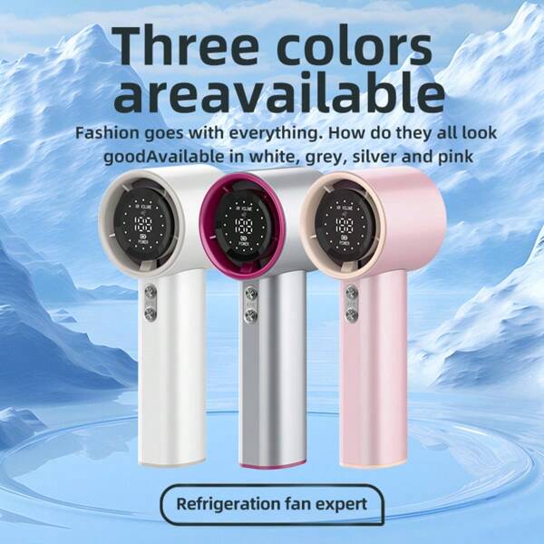 1 PC Handheld Small Fan, USB Charging Fan, Small Outdoor High Wind, High-Speed Handheld Turbo Fan