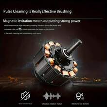 Cepillo de dientes eléctrico para adultos - Cepillo de dientes recargable con 4 cabezales de cepillo, sensor de presión inteligente, tecnología de limpieza profunda y hasta 50 días de duración de la batería