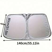 Stay Cool And Protected With 1pc Car Sunshade For Summer - Multicolor - View 14