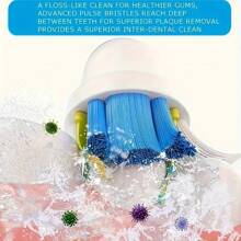 Cepillo de dientes eléctrico para adultos - Cepillo de dientes recargable con 4 cabezales de cepillo, sensor de presión inteligente, tecnología de limpieza profunda y hasta 50 días de duración de la batería