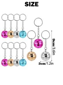 5/10/20pcs Sparkling Mini Disco Ball Pendant Key Chain Charms Set, Glitter Bag Accessories For Party Decoration, Multipurpose Phone Charm, Backpack Handbag Car Key Earphone Box Decor, Party Favor Gifts For Guests, Suitable For Retro Party Disco Theme, Concerts, Weddings, Graduations, Anniversaries, Christmas Tree Decorations, Thanksgiving Small Gifts