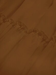 女士纯色简约荷叶边下摆半身裙，百搭