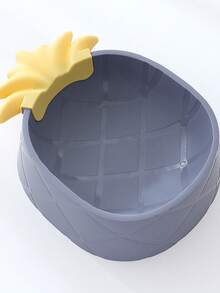 1 件 INS 风格菠萝宠物碗，塑料卡通宠物喂食器 - 綠色 - 查看 4