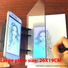 1 Set Creative Drawing & Sketching Tools Kit With Projection Board - Compatible With Phones And Tablets, Suitable For Artists, Painting Lovers, Portable Optical Drawing Projection Tool, Christmas, New Year, Halloween, Thanksgiving Gift, Painting Creation, Sketching Practice, Digital Device Assisted Drawing, Professional Art Creation, Beginner Learning, School Supplies,Back To School