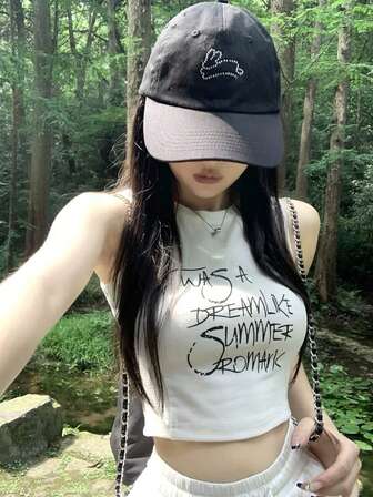 无袖甜辣背心，女孩夏季背心，打底或外穿