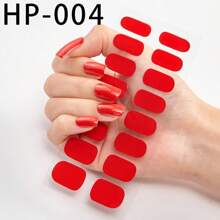 16 pièces de bandes d'ongles en gel nude, autocollantes semi-durcies couvrant tout l'ongle, nécessitent un durcissement à la lampe, tiennent 14 jours, effet paillettes, fournitures de nail art pour dames, faciles à utiliser, accessoires pour ongles