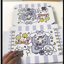 Sanrio 6 piezas. Sanrio Un grupo de lindos recortes de tarjeta, caja de avión, caja de embalaje linda, caja de regalo, caja de libro, caja de útiles escolares, de vuelta a la escuela