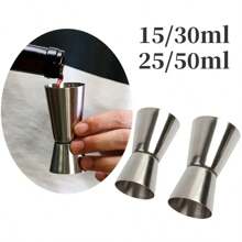 Set de 3 vasos jigger de doble cabeza de acero inoxidable, herramienta de bar profesional para coctelería, fiestas, bodas y cocina