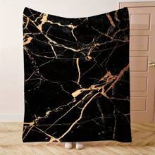 Luxury Marble Texture Flannel Blanket, Essential Choice For Modern Home Decor, Adds Elegance And Warmth To Your Space, Bringing Artistic And Comfortable Living Experience