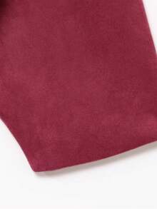 DEEKA Casual Versatile Suede Effect Bomber Jacket For Women, Spring & Autumn - Hot Pink - View 8