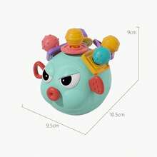 新生儿硅胶出牙玩具，可咬可抓曼哈顿球，适合0-3岁婴儿