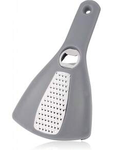 3-In-1 Can Opener, Stainless Steel PP Material Household 3-In-1 Lid Opener Grater Portable Multifunctional Jar Bottle Opener Vegetable Cheese Food Grater Kitchen Tool (Gray) - Yellow - View 8
