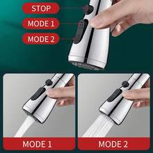 厨房防溅水龙头 - 革命性设计，360 度旋转，让您的厨房保持干燥！可调节流量，构建，（1 件）回到学校