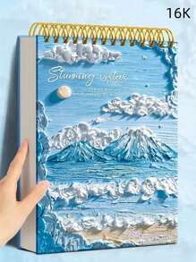 Libreta de bocetos con tapa dura artística, libro de bocetos para dibujo 16K, útiles escolares, de vuelta al colegio