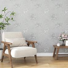 1 Roll Room Decor Wallpaper Stick And Peel Textured Vintage Green Peel And Stick Wallpaper , Flowers Removable Adhesive Contact Paper, For Cabinets Drawers Bedroom Stickers Bathroom Decor Wall Stickers - Multicolor - View 28