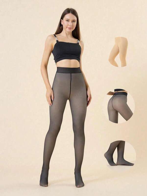 Mallas deportivas de mujer para invierno, pantimedias de forro polar para otoño e invierno, levantadoras de caderas sexy, pantalones térmicos gruesos y cálidos para exterior, leggings elásticos y ajustados