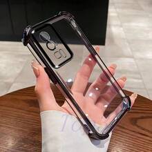 Applicable To Poco C65/C61/F3/F4/F5Pro/F6Pro/F7Pro/F7Ultra/M5S/M6Pro/X5/X6Pro/X3Pro/X4GT/X7Pro Series, Four-Corner Anti-Drop Transparent Phone Case - Black - View 11