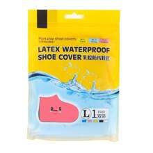 1 Pair Of Waterproof Latex Shoe Covers, Waterproof On Rainy Days, Thickened And Wear-Resistant, Waterproof Shoe Covers, Portable Foot Covers Suitable For Outdoor Hiking, Cycling, Tourism, Camping, Rainproof And Waterproof