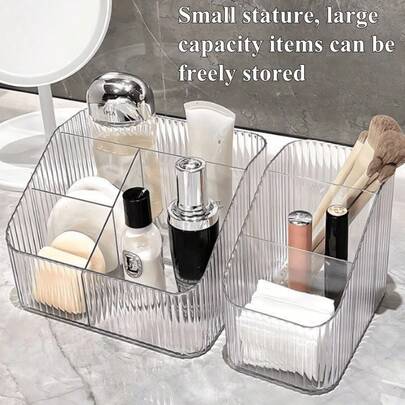 高级化妆刷收纳盒，可存放口红、护肤品等，适用于梳妆台、笔筒、化妆品收纳、房间装饰、卧室收纳、珠宝盒、化妆刷包、香水收纳盒、化妆包，是送给女性的绝佳礼物，也是圣诞礼物的理想之选。