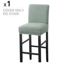 Fundas elásticas para taburetes de bar, cubiertas lavables para respaldo de sillas de barra, funda de asiento con parte inferior elástica para cubrir taburetes altos de bar