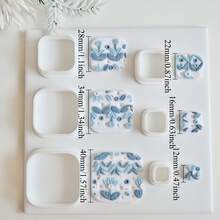 6pcs/Set Different Sizes Geometric Polymer Clay Earring Cutters, Puffy Circle Arch Triangle Clay Molds For DIY Jewelry Pendant Making, Rounded Square Clay Cutters, Minimalist Polymer Clay Crafting Tools - Geometric - View 19