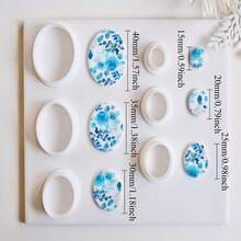 6pcs/Set Different Sizes Geometric Polymer Clay Earring Cutters, Puffy Circle Arch Triangle Clay Molds For DIY Jewelry Pendant Making, Rounded Square Clay Cutters, Minimalist Polymer Clay Crafting Tools - Geometric - View 12
