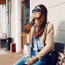 20oz Vaso de Acero Inoxidable con Tapa,600ml Doble Pared Aislado Frascos de termos para café Portavasos Portavasos,termos al por mayoreo(Blanco) - Blanco - Ver 9