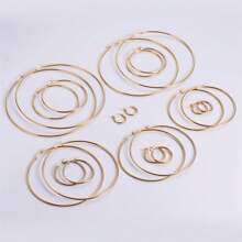10 Stücke Gold/Silber Edelstahl offene Ohrringe Kreis 15 20 25 40mm Ohrringösen Basis für Ohrring Schmuckherstellung Komponenten zum Selbermachen
