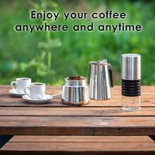 New  6 C Greca Stovetop Pr Maker, Moka Cee Pot  Percolator Dign, Stainls Steel Italian Cee Maker, 300ml/10oz - 不銹鋼 6C - 查看 8