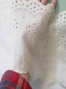 1 片向日葵刺绣蕾丝面料，DIY 向日葵花朵刺绣服装配饰 - 彩色 - 查看 3