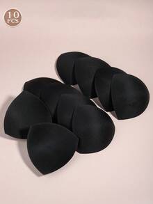 3 Colors Plus Size Women Triangle Shape Bra Inserts, Seamless Foam Pads For Sports & Multipurpose Bras, Comfortable Lingerie Lining Accessory - Multicolor - View 19