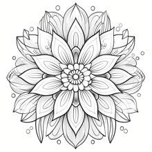 Immerse Yourself In The Vibrant Creative World Created By This Exquisite Mandala Flower Coloring Book, Designed For Adults And Teenagers. Explore Intricate And Colorful Patterns That Can Provide Soothing And Delightful Relaxation From Everyday Stress. It Is An Ideal Gift For Any Holiday Occasion.,Back To School,School Supplies