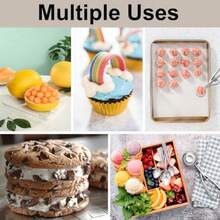 Cookie Scoop Set Cookie Scoops For Baking Set Of 3 Cookie Dough Scoops Silver Include Large Medium Small For Cookies Ice Cream Muffin Cupcakes Truffles Mashed Potatoes - 銀色 - 查看 5