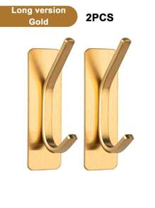 1/2/4PCS Strong Adhesive Wall Hooks,Self-Adhesive Hooks,Towels Hanger Hook,Coat Hanging Rack,Key Holder,Bathroom Kitchen Storage Hardware Accessories,Stainless Steel,Heavy Duty Towel Hooks,Clothes Rack Without Drilling,Powerful Waterproof Hooks,Shower Curtain Hooks,Wall Mounted,Rack For Towel,Hooks On The Wall,For Hanging Bathrobe Sponges In Bedroom,For Shower, Classroom, Garage, Apartment, College Dorm, Cabinets, Fridge, Organizer