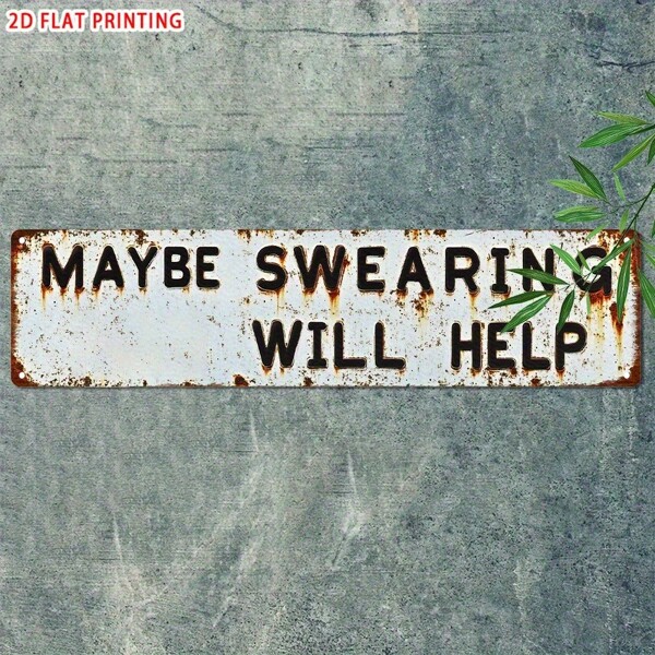 1 Stück vintage Aluminiumschild, viktorianischer Stil Schild, Lustiges Schild, retro Metallschild, robust und langanhaltend, Handwerksdekor, das perfekte und ideale Geschenk, Wanddekoration, Heimdekoration, Bauernhaus Dekoration, Terrassen Dekoration, Außen Dekoration, Raumdekoration