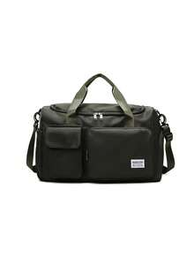 1pc Women Personalized Sports Gym Bag, Multi-Function Travel Duffel Bag With Shoe Compartment & Wet Dry Pocket, Fashionable Versatile Shoulder Bag, Large Capacity Multi-Pocket Storage Bag, Luggage Strap, Embroidered Custom Name/Initial,All-Purpose,Large Capacity,Versatile,Multifunction,Colorful,Cute,Adorable,Contracted,Funny,Kawaii,Y2K,Minimalist,Commuting,Business Casual,Basics,Custom,Personalized,Unique,Customized,Ideal Gifts For Him,Ideal Gifts For Her,Her,Family,Friends,Girlfriend,For Anniversaries,For Birthdays,For Holiday/ Vacation,For Outdoors/Outings/Travel/Hiking/Stadium/Sports/Climbing,For Business/Commute/Work/Office,New Year Glamour ,Travel Organizer - Multicolor - View 21