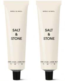 Crema de manos para hombres y mujeres Salt & Stone | Santal y Vetiver | Hidrata, nutre y suaviza la piel | Restaura las manos secas y agrietadas | De rápida absorción | Libre de crueldad animal y vegano (2 onzas fluidas)