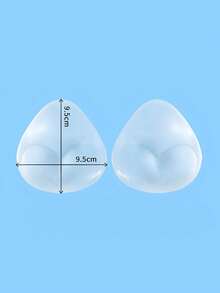 2pcs/Set Invisible Self-Adhesive Thicker Bikini Moulded Cup Inserts, Padded Bras, Waterproof For Sports - Multicolor - View 7