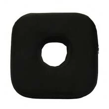 Almohada para perforación de orejas para personas que duermen de lado, CNH y dolor de orejas, inflamación de orejas, con una almohada para dormir con orificio para la oreja, almohada protectora para orejas - Negro - Ver 13