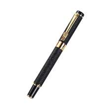 Penna stilografica nera opaca di alta qualità - punta estremamente fine, scrittura morbida, penna da regalo per calligrafia/ufficio, cartucce di inchiostro sostituibili, forniture scolastiche, di nuovo a scuola