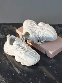 Girls' Star Mesh Sneakers - Breathable Casual Shoes For School, Sports, Travel | Spring, Summer & Autumn Toddler Shoes