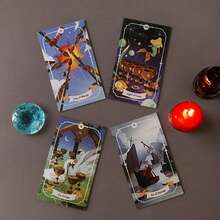 Wizard Magic Tarot, Large Size Cards, 12" X 7" Series, Family Gathering Entertainment, Tabletop Game, Board Game, Divination, Tarot Card Gift, Suitable For Christmas, Halloween And Thanksgiving Gifts For Friends - Wizard Magic Tarot - View 9