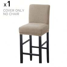 Fundas elásticas para taburetes de bar, cubiertas lavables para respaldo de sillas de barra, funda de asiento con parte inferior elástica para cubrir taburetes altos de bar