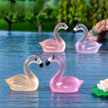 Conjunto de 12 adornos y figuras luminosas de flamenco que brillan en la oscuridad - Decoraciones de resina de colores DIY para paisaje micro de musgo para acuario, escritorio, hogar, patio - Regalos de fiesta contemporáneos (Navidad, Halloween, Pascua, cumpleaños) - Decoraciones de animales 3D creativas para dormitorio, cocina, sala de estar, baño, oficina