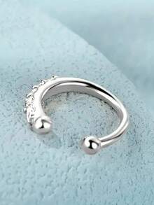 2 件/1 件金/银锆不锈钢医用级假鼻环，微镶嵌锆石鼻中隔环，波西米亚风格欧美配饰 - 金黃色 - 查看 5