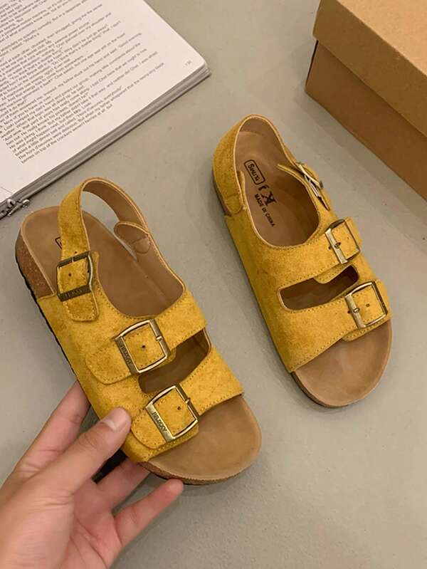 2.5cm Retro Platform Slip-On Sandals For Women, Summer 2025 Slouchy Outdoor Casual Beach Soft Sole Niche Slides