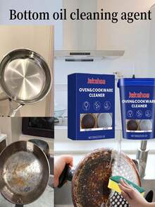 Stainless Steel Cleaning Paste - Instantly Brightens Pot Bottoms, Dissolves Rust Stains, Powerful Degreasing, For Surfaces, Essential For Kitchen