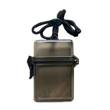 Caja de almacenamiento transparente de 3 pulgadas, soporte para sesión fotográfica con cuerda, estuche impermeable para tarjetas, caja cuadrada para exteriores a prueba de polvo, caja de almacenamiento de fotos - Gris - Ver 8